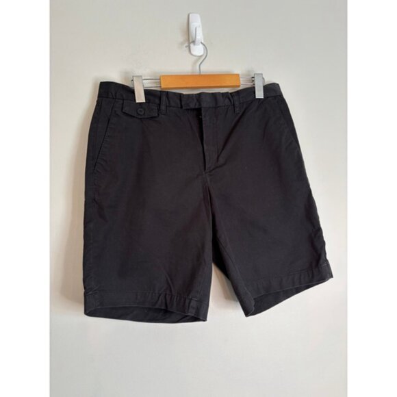 Ted Baker Mens 32R 9inch Inseam Chino Shorts Black Preppy Casual Cotton Designer - Picture 5 of 11